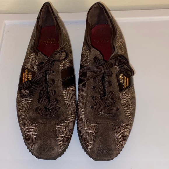 Coach Women's Ivy Signature Logo Print Loafer Sneakers Size 6.5 - Picture 2 of 5